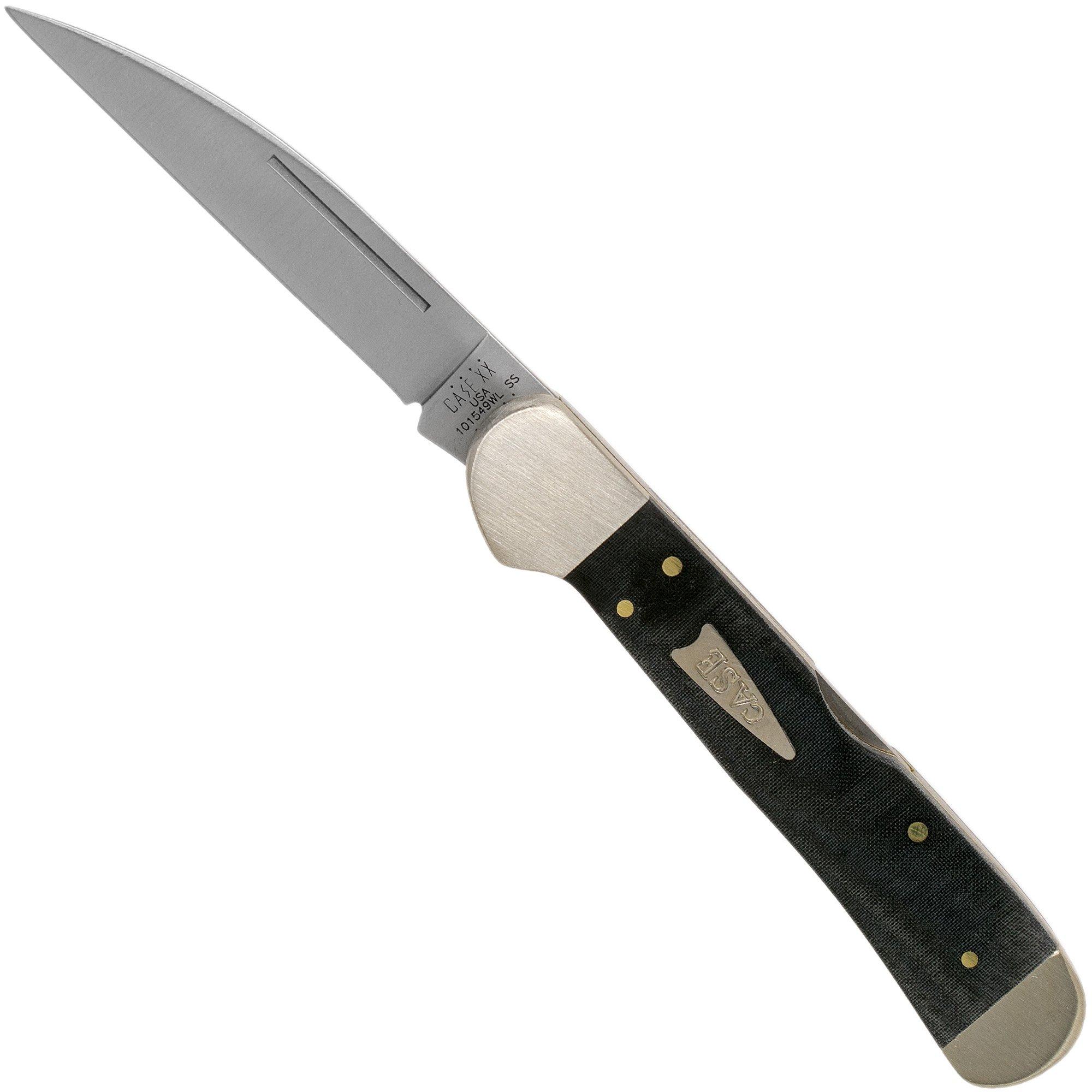 Case Copperlock Smooth, Schwarzes Micarta, 27736, 101549WL, rostfrei, Taschenmesser