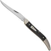 Case Medium Texas Toothpick 27819 Smooth Black Micarta 1010094 SS pocket knife