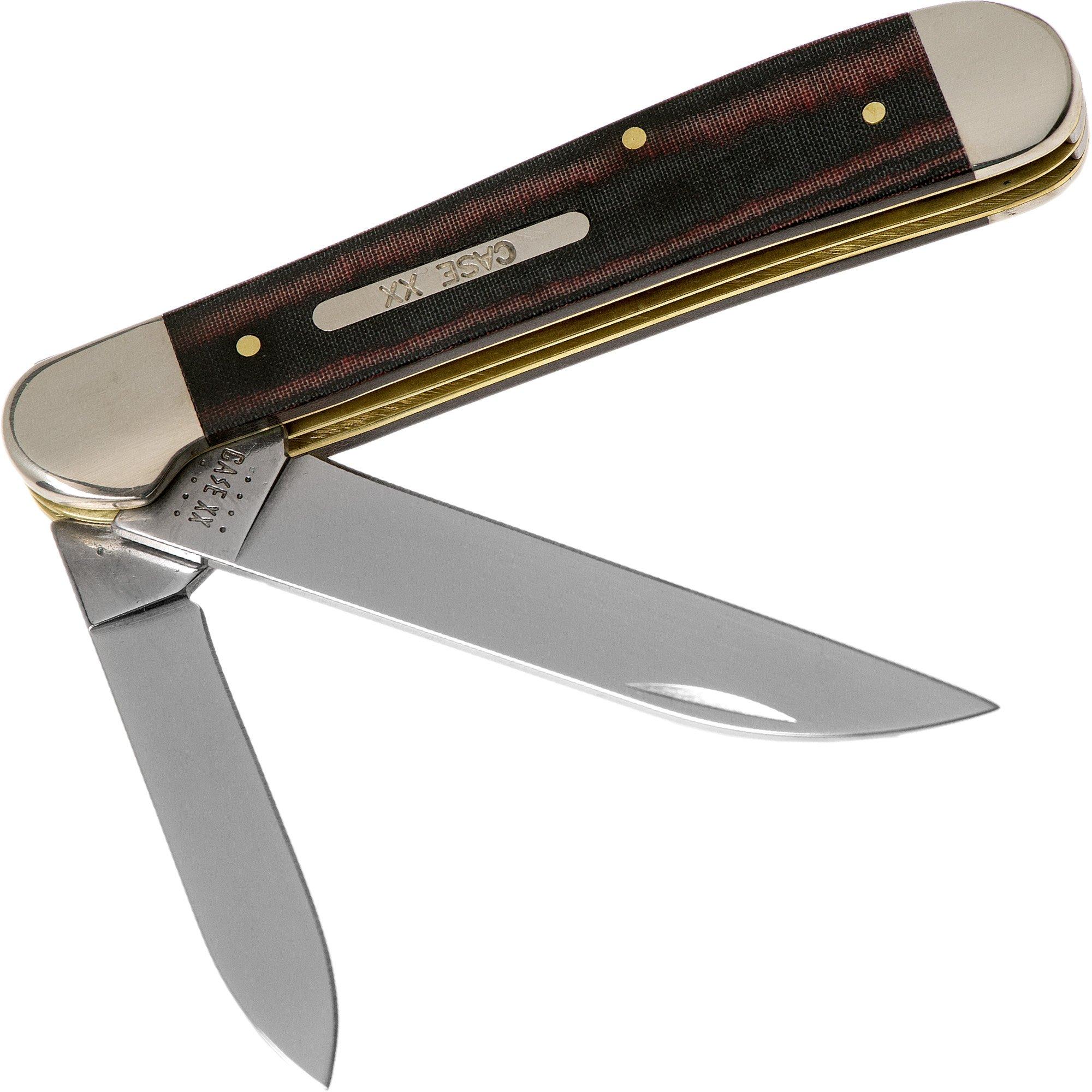 Case Copperhead Smooth Black Red Micarta, 27851, 10249W SS pocket knife