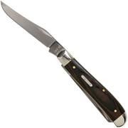 Case Mini Trapper Smooth Black Red Micarta, 27852, 10207 SS pocket knife