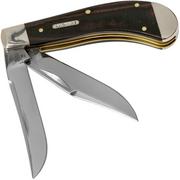 Case Saddlehorn Smooth Black Red Micarta, 27856, TB102110 SS coltello da tasca, Tony Bose design