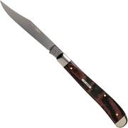 Case Slimline Trapper Smooth Black Red Micarta, 27857, 101048 SS coltello da tasca