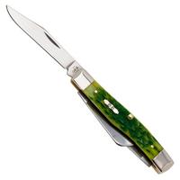Bild für Case Medium Stockman Green Apple Bone, Peach Seed Jig, 27862, 63032 Stainless Steel Taschenmesser