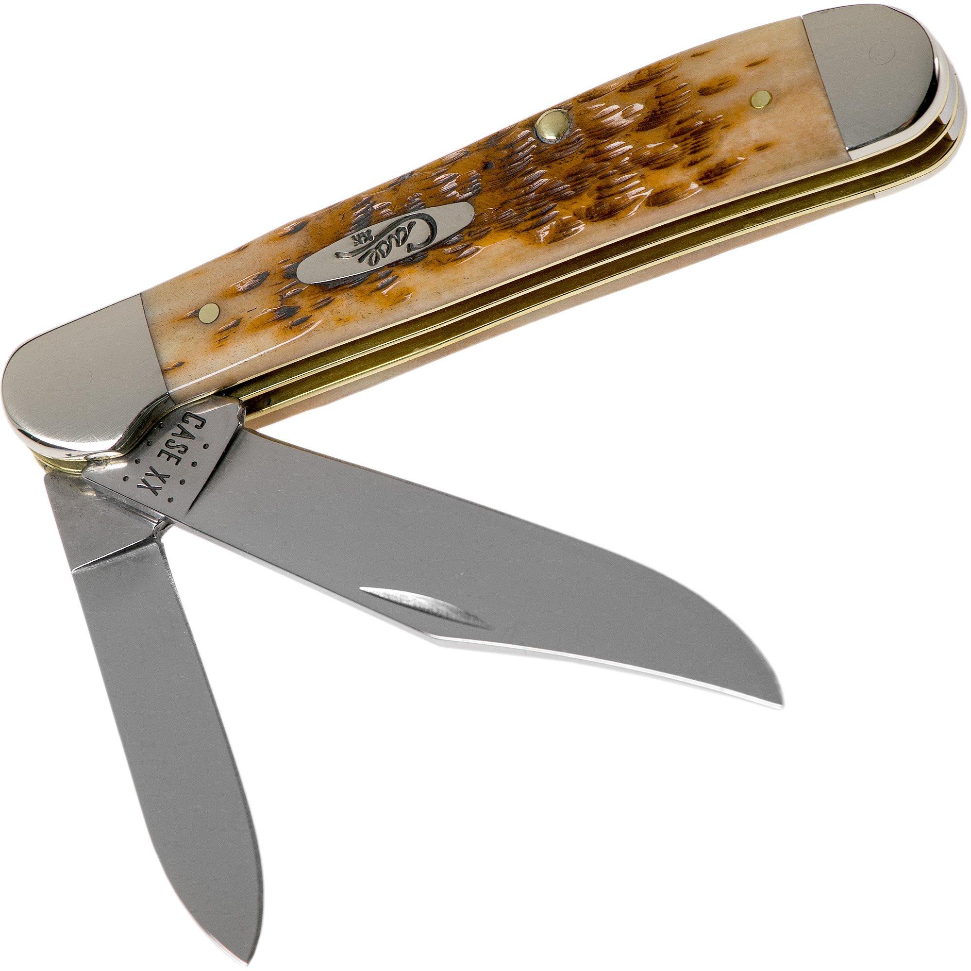 Case Copperhead Amber Jigged Bone, 30091, 6249 CV-Stahl Taschenmesser