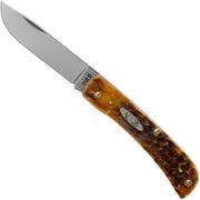 Nóż składany Case Sod Buster Jr Amber Jigged Bone, 30092, 6137 CV