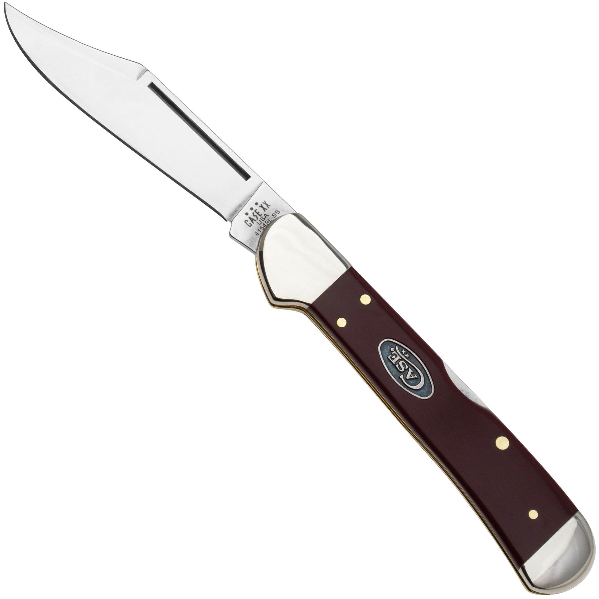 Case Lockback 30466 Smooth Mulberry Synthetic 41225L pocket knife