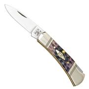 Case Lockback Purple Bone, Standard Jig, 31621, 61225L SS pocket knife