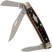 Case Medium Stockman Purple Bone, Standard Jig, 31622, 6344 SS Taschenmesser