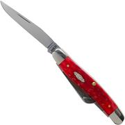  Case Medium Stockman Dark Red Bone, Peach Seed Jig, 31951, 6318 CV coltello da tasca