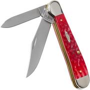 Case Copperhead Dark Red Bone, Peach Seed Jig, 31953, 6249 CV pocket knife