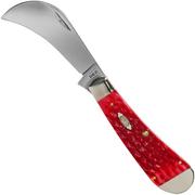 Case Hawkbill Pruner Dark Red Bone, Peach Seed Jig, 31956, 61011 CV pocket knife
