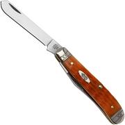 Case Mini Trapper 35809 Cayenne Bone, Crandall Jig, Embellished Bolsters 6207 SS pocket knife