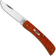 Case Sod Buster Jr 35816 Cayenne Bone, Crandall Jig, Embellished Bolsters 6137 SS pocket knife