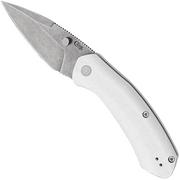 Case Westline, Silver Anodized Aluminum, Drop Point Blade S35VN, 36553 coltello da tasca