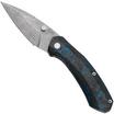 Case Westline 36556 Blue & Black Marbled Carbon Fiber, Drop Point Blade S35VN pocket knife