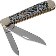 Case Copperhead White & Black Carbon Fibre-G10 Weave Smooth, 38930, 10249 SS pocket knife