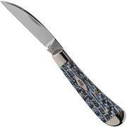 Case Sway Back White & Black Carbon Fibre-G10 Weave Smooth, 38931, TB101117 SS pocket knife
