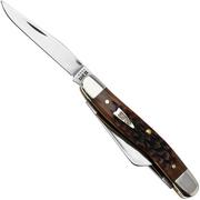 Case Medium Stockman Brown Bone, Peach Seed Jig, 42651, 6318 SS pocket knife 
