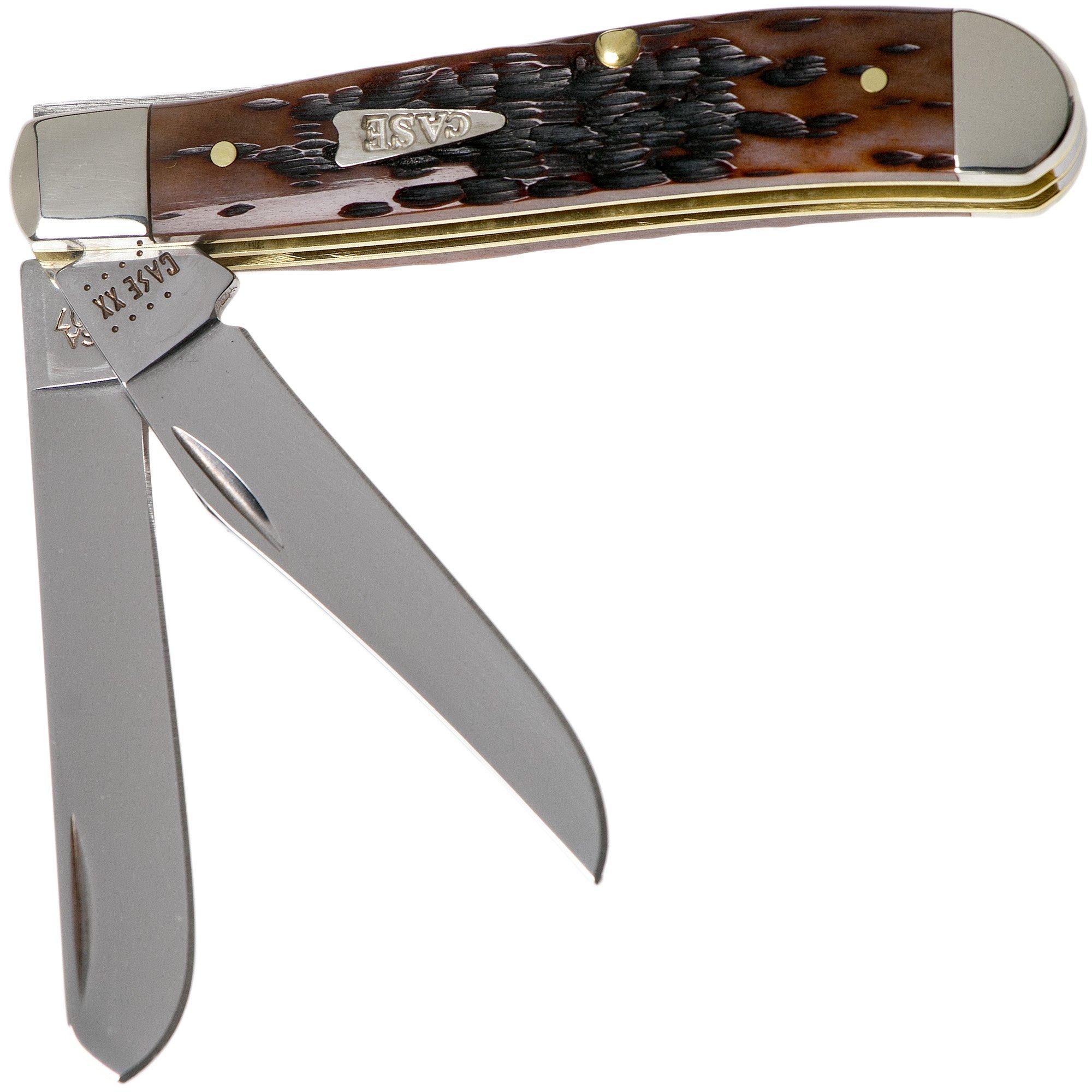 Case Mini Copperlock Brown Bone, Peach Seed Jig, 42655 Case Mini Copperlock Brown Bone, Peach Seed Jig, 42655
