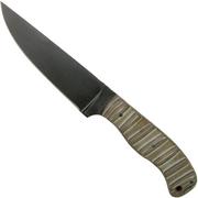 Case Winkler Skinner 43171 Kevin Holland, Sculpted Multi-Camo G10, Leather Sheath cuchillo de caza