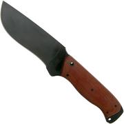 Case Winkler Recurve Utility No 6, 43176 Harry Bologna, Tan Canvas Micarta, Leather Sheath survival knife