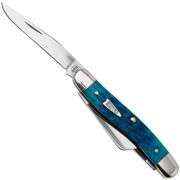 Case Medium Stockman 50642 Sky Blue Bone, Crandall Jig, 6318 SS pocket knife