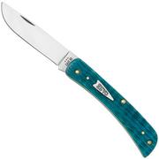 Case Sod Buster Jr 50643 Sky Blue Bone, Crandall Jig, 6137 SS coltello da tasca