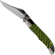 Case Kickstart Mid Folding Hunter Green & Black Carbon Fibre-G10 Weave Smooth, 50711, 101265AC SS coltello da tasca