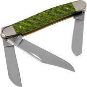  Case Stockman Green & Black Carbon Fibre-G10 Weave Smooth, 50712, 10347 SS couteau de poche