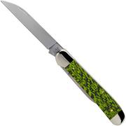 Case Copperhead Green & Black Carbon Fibre-G10 Weave Smooth, 50713, 10249W SS pocket knife