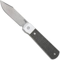 Afbeelding voor Case Longhouse 50910 Stonewashed CPM 20CV Black Burlap Micarta, zakmes