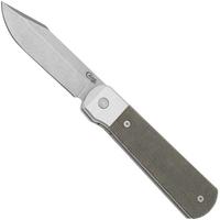 Afbeelding voor Case Longhouse 50911 Stonewashed CPM 20CV Green Micarta, zakmes
