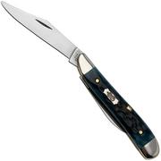 Case Peanut 51858 Pocket Worn Mediterranean Blue Bone, Peach Seed Jig 6220 SS coltello da tasca