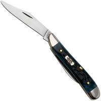 Bild für Case Peanut 51858 Pocket Worn Mediterranean Blue Bone, Peach Seed Jig 6220 Stainless Steel Taschenmesser