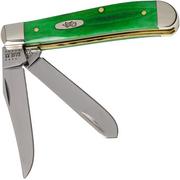 Case Mini Trapper Brilliant Green Bone, Smooth, 52824, 6207 SS pocket knife