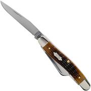 Case Medium Stockman Antique Bone, Rogers Corn Cob Jig, 52834, 6318 SS pocket knife