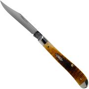 Case Slimline Trapper Antique Bone, Rogers Corn Cob Jig, 52839, 61048 SS pocket knife