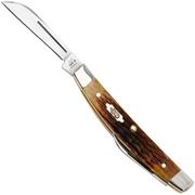 Case Small Congress 52851 Antique Bone, Rogers Corn Cob Jig 6268 SS pocket knife