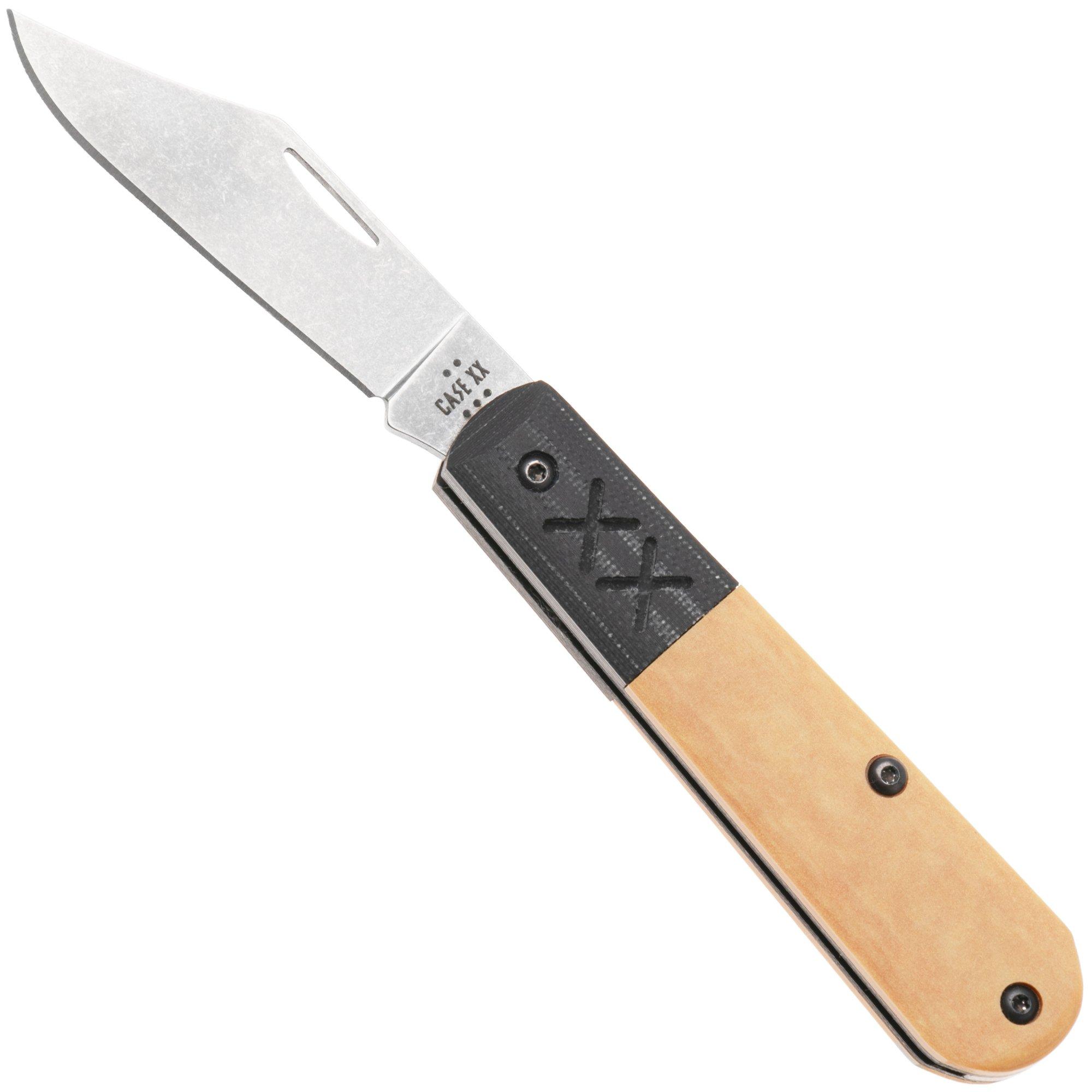 Case Crossroads XR Barlow Smooth Maple Richlite & Black G10, 53160, XR101009 1/2, S35VN, Taschenmesser