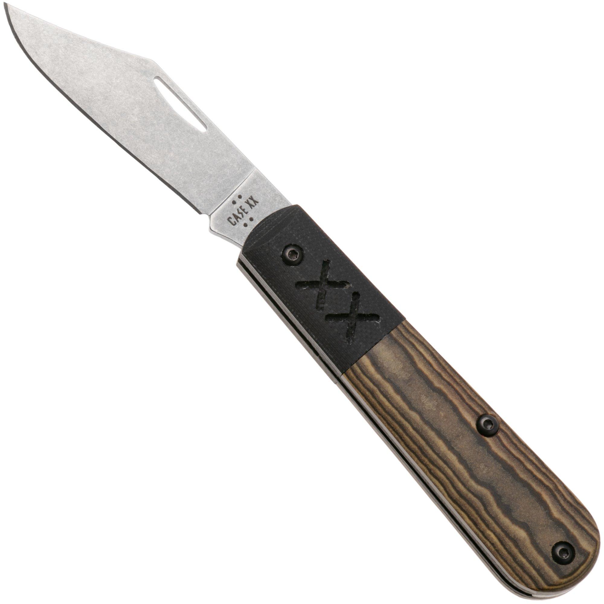 Case Barlow Smooth Black/Tan Richlite, Black G10, Crossroads XR, 53161, XR101009 1/2, S35VN Taschenmesser