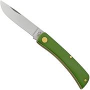 Case Sod Buster Jr. 53395, 4137 SS, Green Synthetic, pocket knife