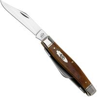 Bild für Case Large Stockman 58204 Smooth Antique Bone, Fluted Bolsters 6375 Stainless Steel Taschenmesser