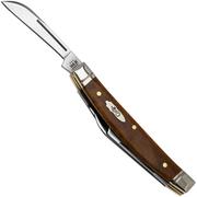 Case Small Congress 58209 Smooth Antique Bone, Fluted Bolsters 6468 SS coltello da tasca