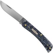 Case Sod Buster Jr Pocket Worn Grey Bone, Crandall Jig, 58412, 6137 CV couteau de poche