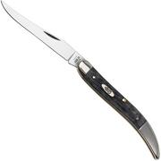 Case Medium Texas Toothpick 58421 Pocket Worn Gray Bone, Crandall Jig 610094 CS coltello da tasca