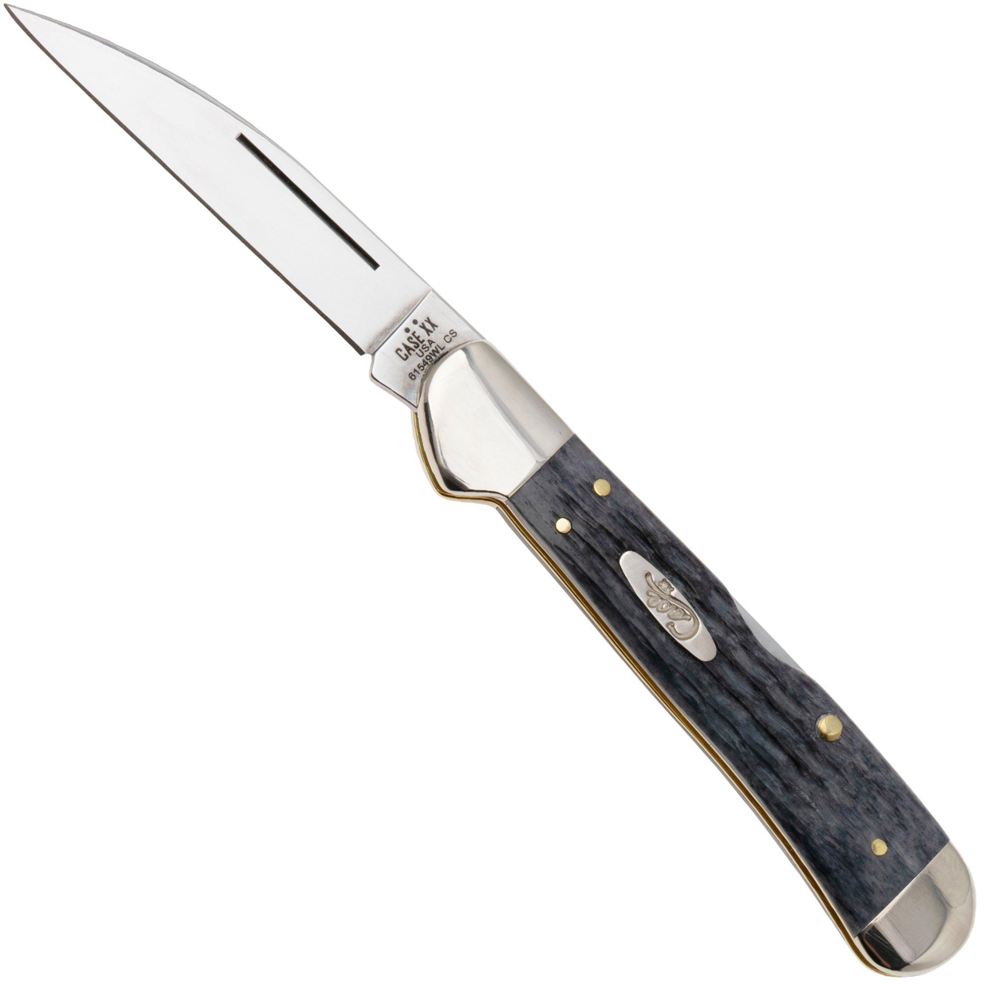 Case CopperLock 58424, Pocket Worn Gray Bone, Crandall Jig, 61549WL CS pocket knife