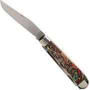 Case Trapper Embellished Smooth Natural Bone, Sportsman Series Gift Set, 60585, 6254 SS pocket knife