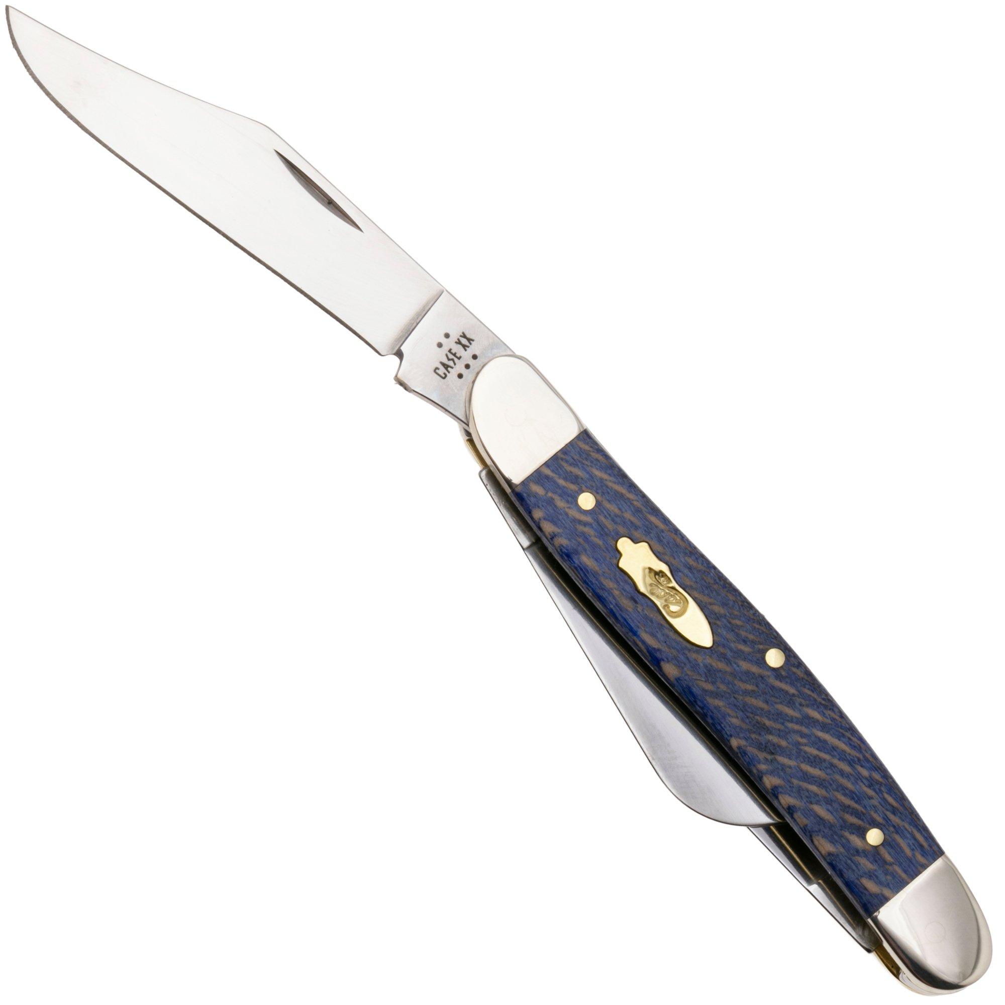 Case Stockman Blue Smooth Sycamore Wood, 63732, 7347 SS pocket knife