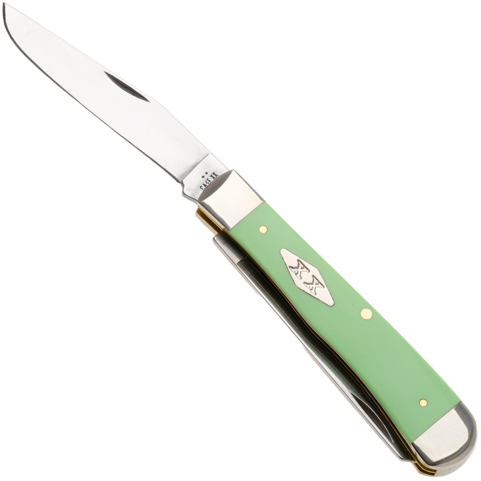 Nóż składany Case Trapper Mint Green Synthetic, 63830, 4254 SS