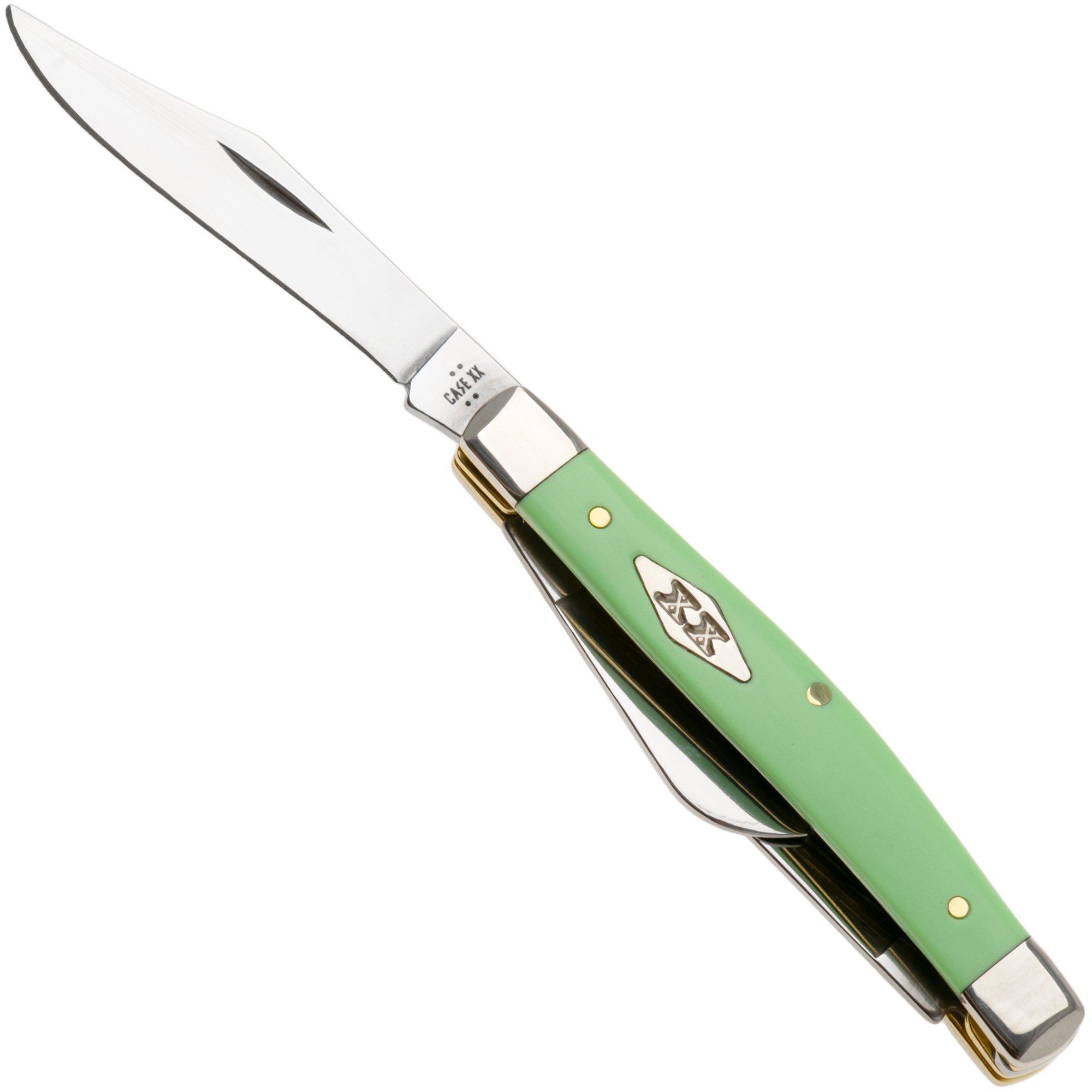 Case Medium Stockman 63832, Smooth Mint Green Synthetic, 4344 SS couteau de poche